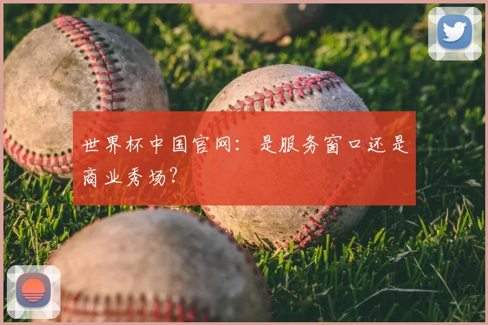 世界杯中国官网:是服务窗口还是商业秀场?