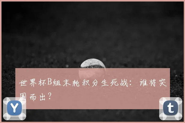 世界杯B组末轮积分生死战:谁将突围而出?